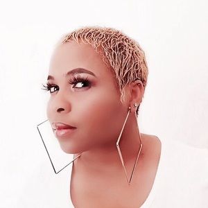 Oversized Trendy Square Hoops Earrings